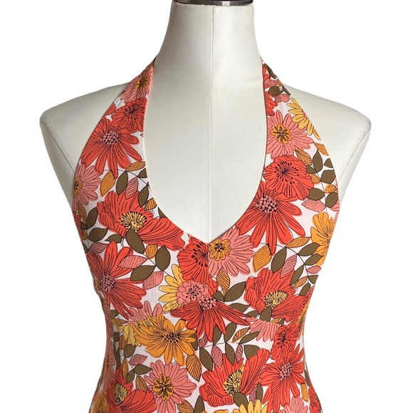 Ann Taylor LOFT Floral Halter Midi Dress - Picture 6 of 11